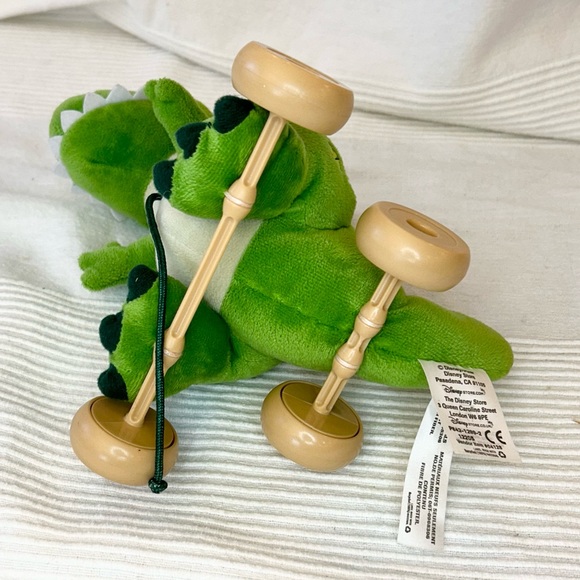 Disney Store Toy Story REX Dinosaur Pull Toy Plush with String and Wheels 9" - Picture 9 of 14